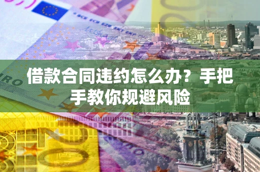 济南借款合同违约怎么办？手把手教你规避风险