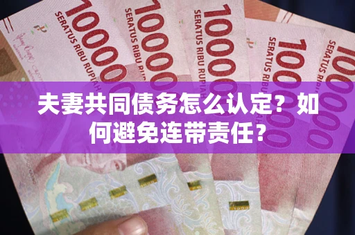 济南夫妻共同债务怎么认定？如何避免连带责任？